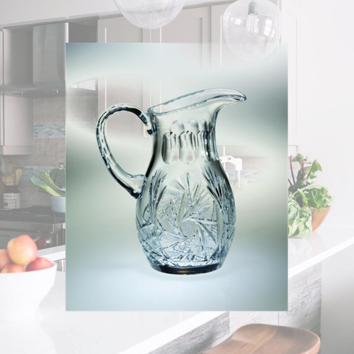 Picture of Majestic Gifts PW-162 Pinwheel 48 oz. Crystal Pitcher
