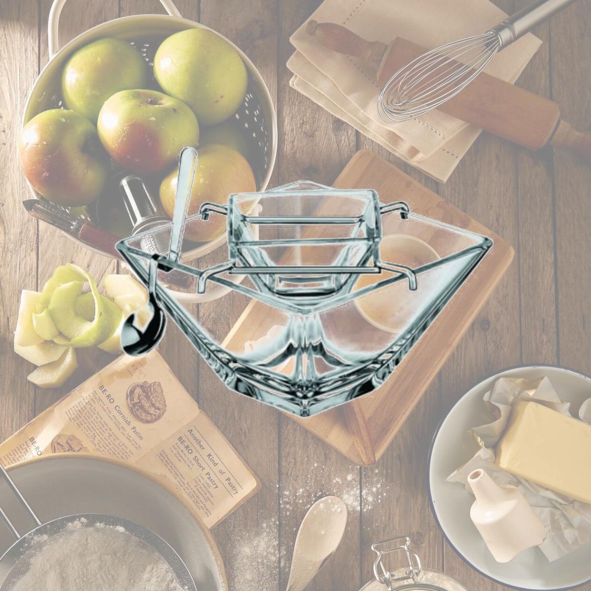 Picture of Majestic Gifts E62885-D 5.5 in. Torcello Glass Dish Set Caviar, Clear