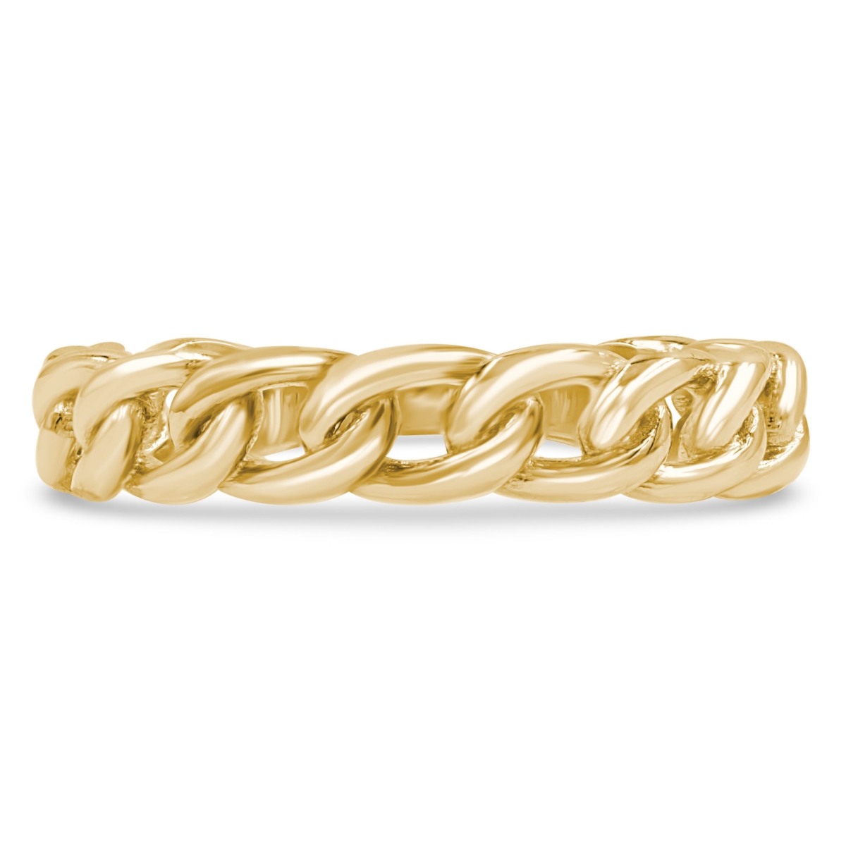 MDR210151-5.5 0.75 Chain Cocktail Ring in 14K Yellow Gold - Size 5.5