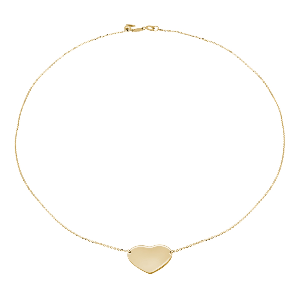 MDR210180 Heart Necklace with 18 in. Chain in 14K Yellow Gold