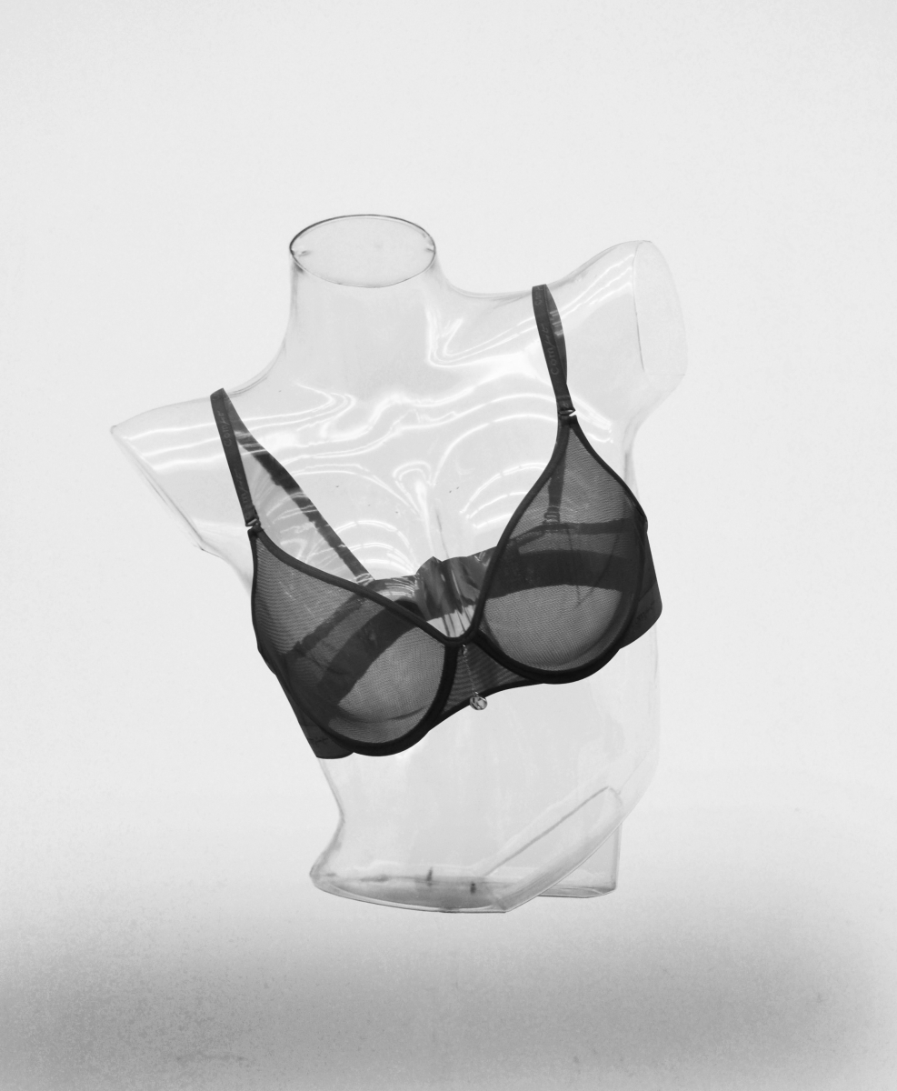 Claire5 Ladies Clear Top Torso With Stool