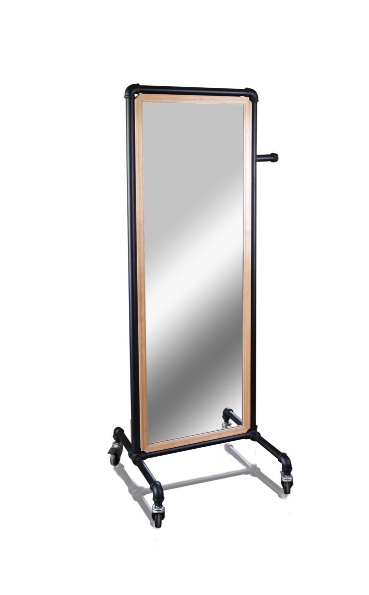 Pl-mr Pipeline Mirror With Casters