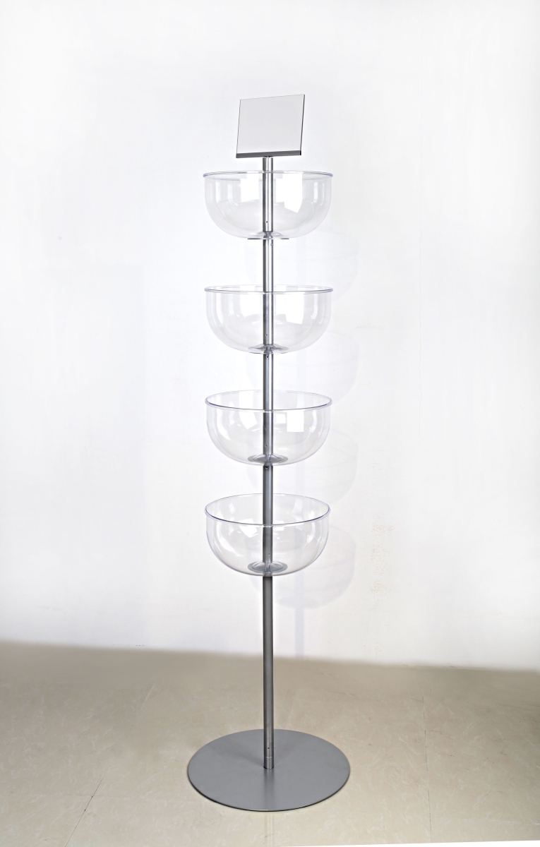 65.5 In. 4 Tier Acrylic Bowl Display