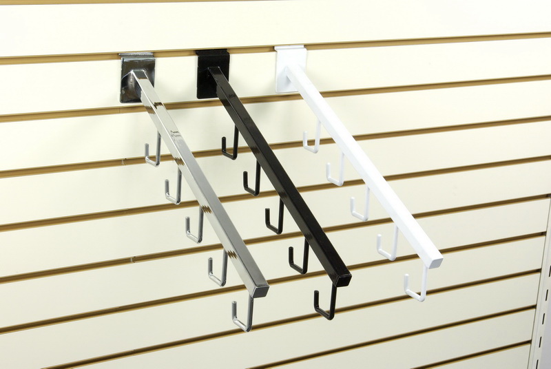 Sp-5h 5-hook Square Waterfall For Slatwall, Chrome