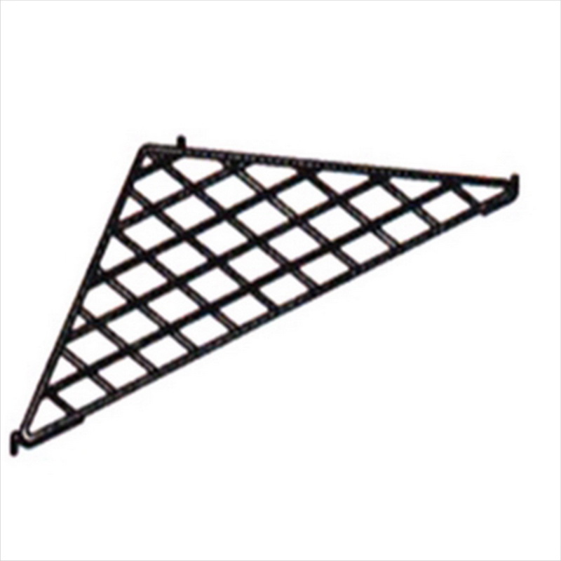16-001bl 24 X 24 X 34.5 In. Grid Triangular Shelf, Black