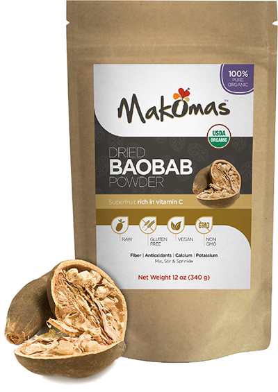 Kms000121 Organic Dried Baobab Fruit Powder