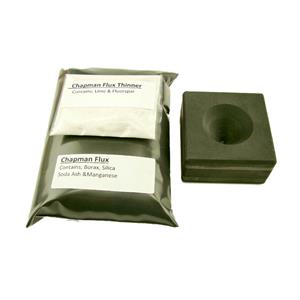1.5x1.25x 1.00 Pluschapman Combo 1 Lbs Chapman Flux & Free Thinner - Assorted Gold Silver Black Sand Cone