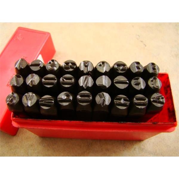 946ls - G74 0.25 In. 6 Mm Letter Punch Stamp Set Steel Hand Metal A-z Part Codes Names