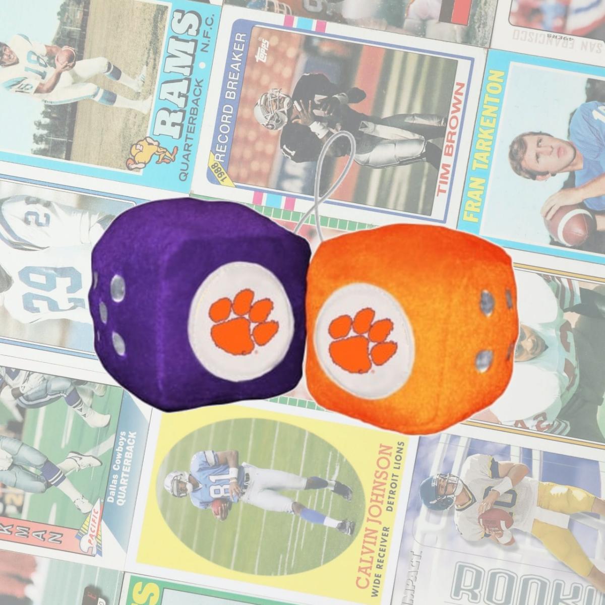 Picture of Fremont Die Consumer Products F58011 Fuzzy Dice - Clemson