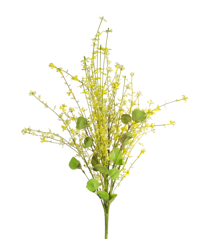 UPC 746427700702 product image for Melrose International 70070 24 in. Paper & EVA Mini Flower Bush Green & Yellow - | upcitemdb.com