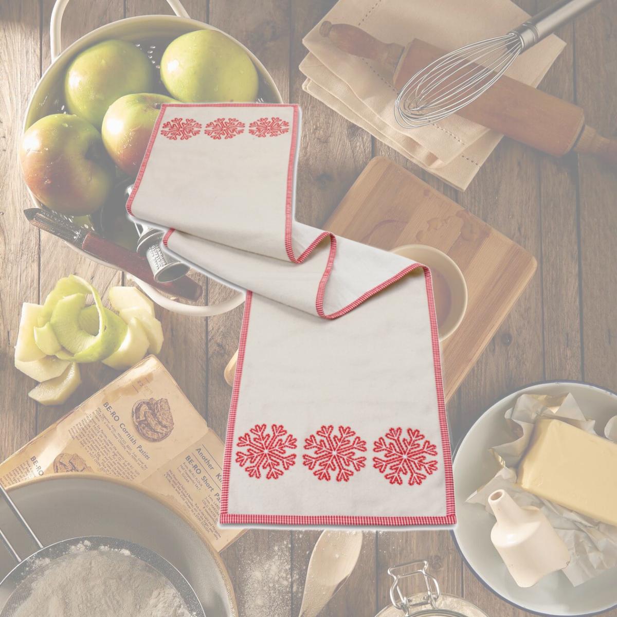 Picture of Melrose International 87478DS Embroidered Snowflake Table Runner - 72 in.