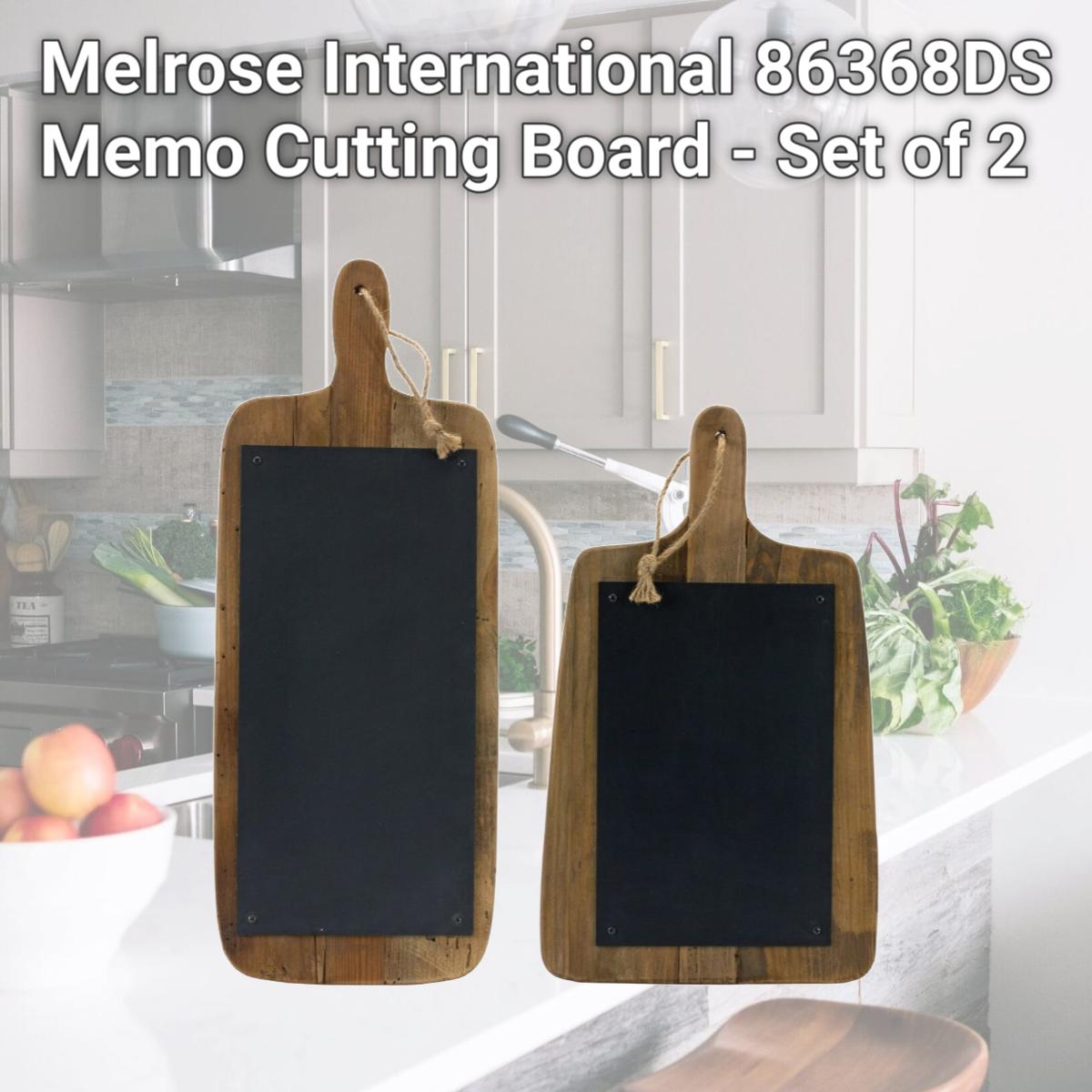 Picture of Melrose International 86368DS Memo Cutting Board - Set of 2