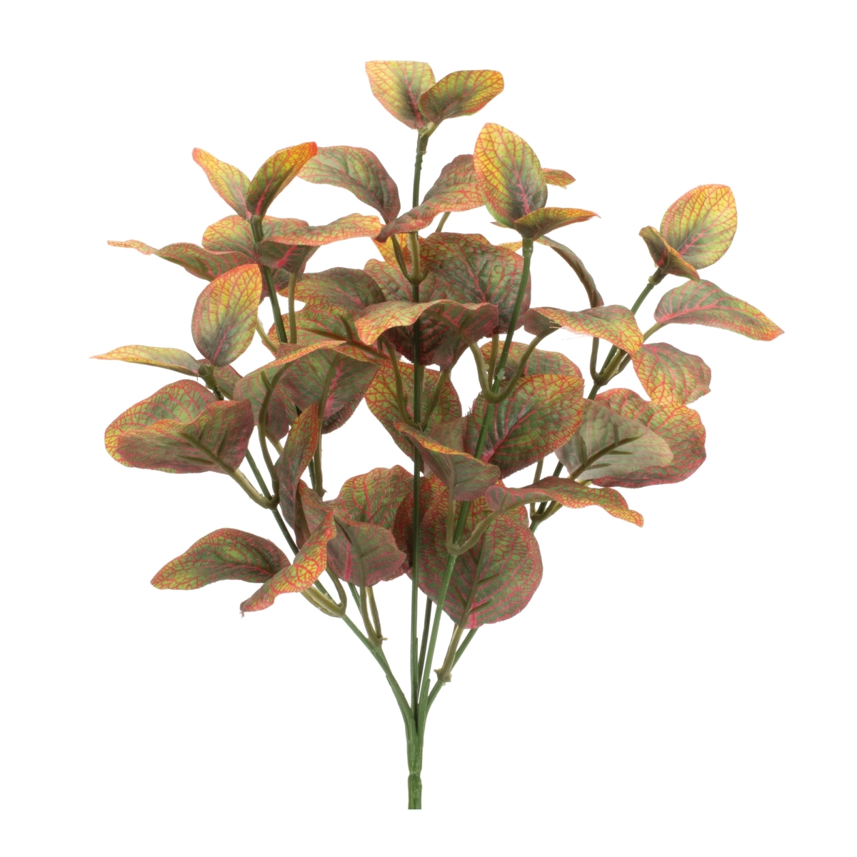 92861DS 12 in. Polyester Foliage Plant, Yellow & Red - Set of 6