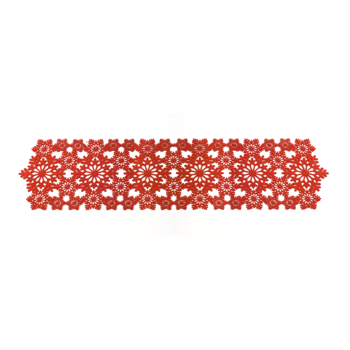 UPC 746427730501 product image for Melrose International 73050DS 47 in. Felt Snowflake Table Runner Red - Set of 6 | upcitemdb.com