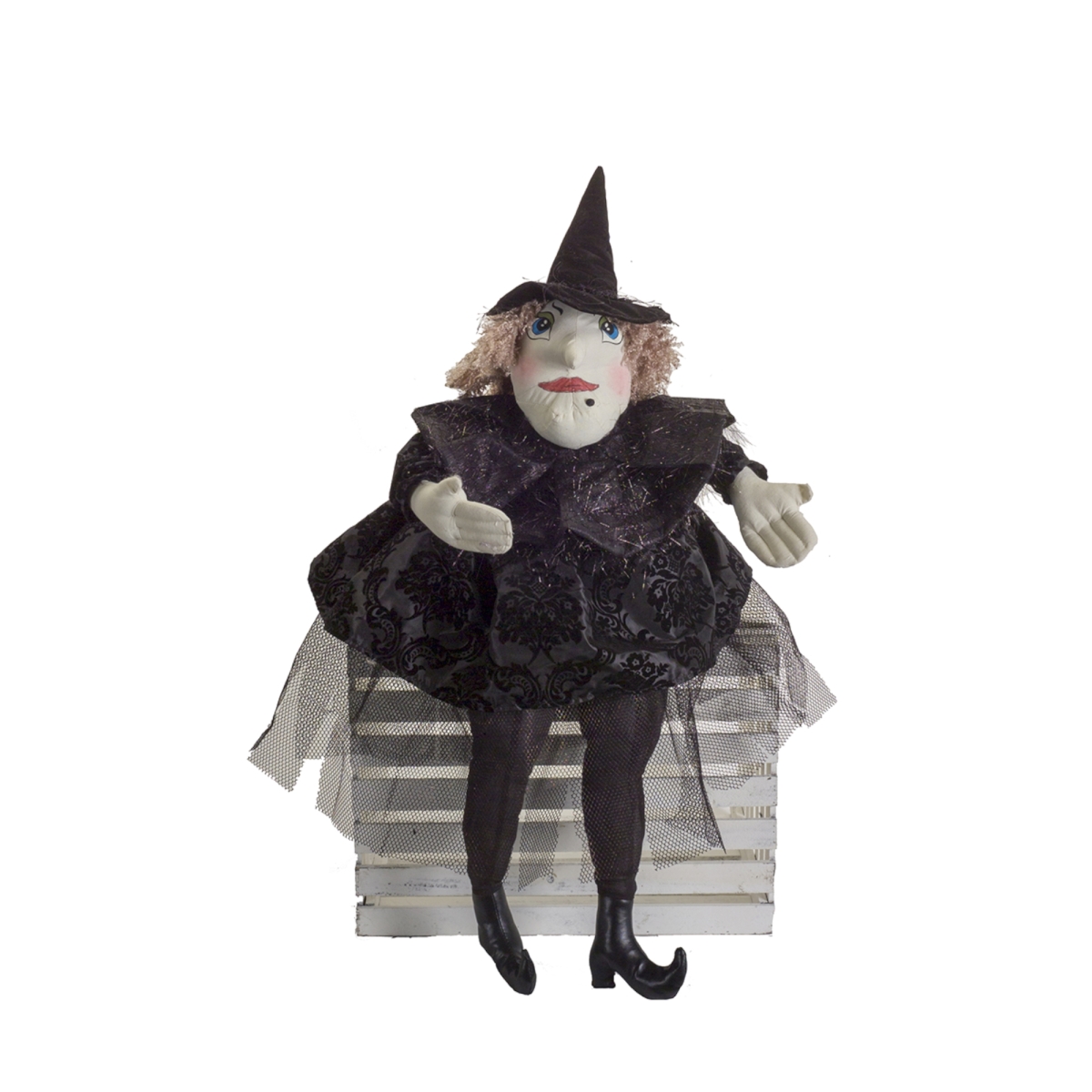 73228ds 34 In. Witch Polyester - Black & White