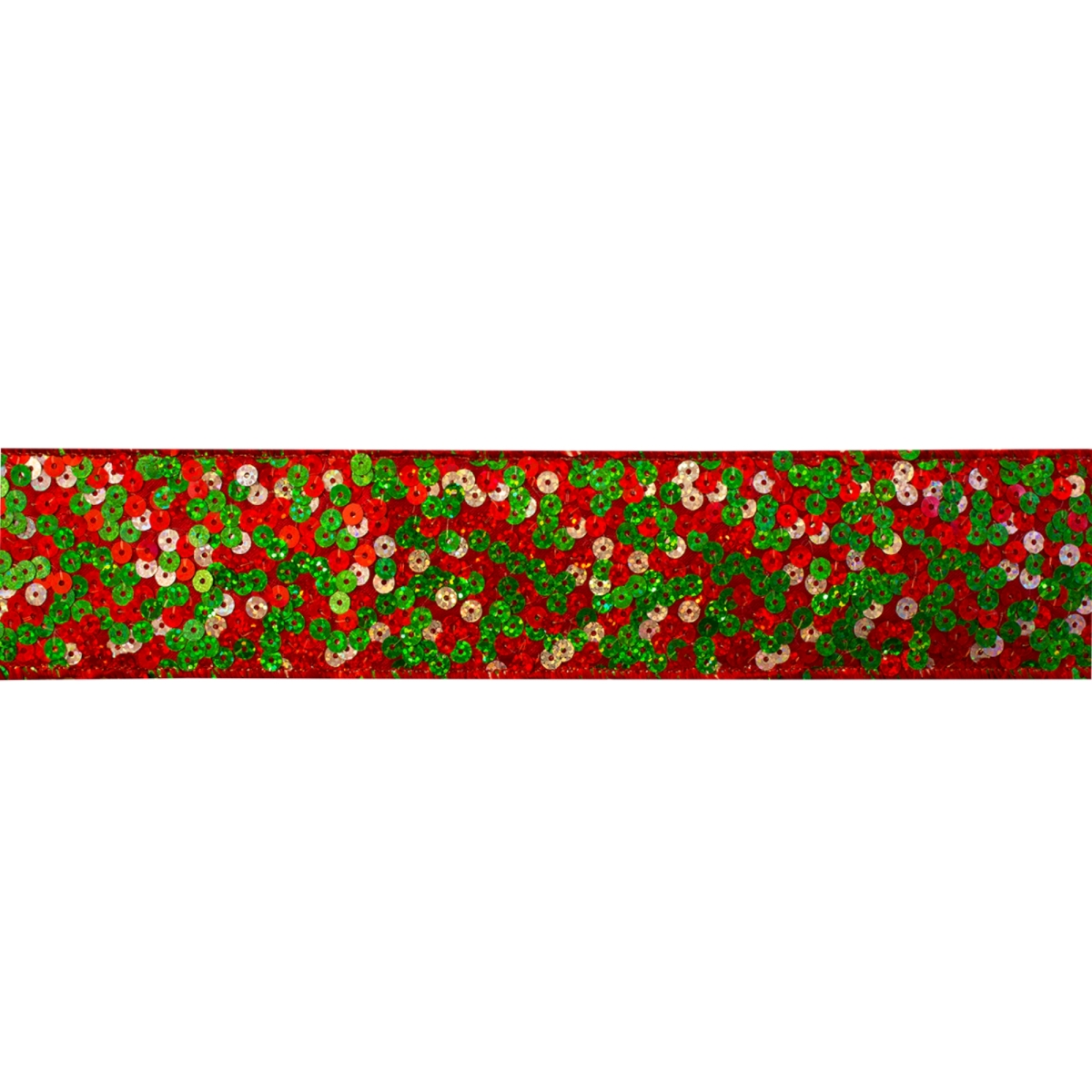 UPC 746427733830 product image for 73383DS 2.5 in. x 10 yards Wired Polyester Ribbon, Red & Green - 6 Rolls | upcitemdb.com