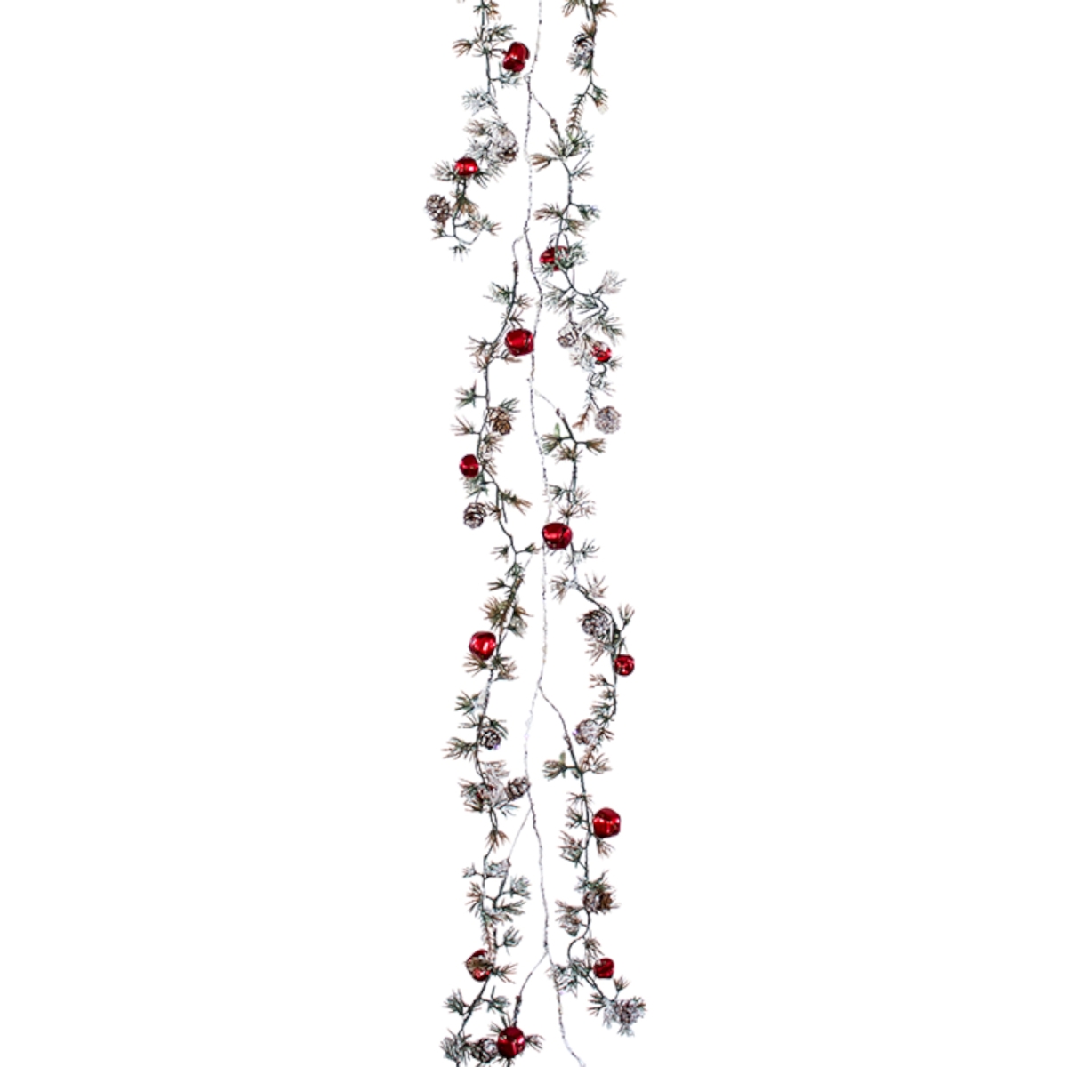UPC 746427735896 product image for 73589DS 5 ft. x 32.27 in. Plastic Pine & Bell Garland, White & Red - Set of  | upcitemdb.com