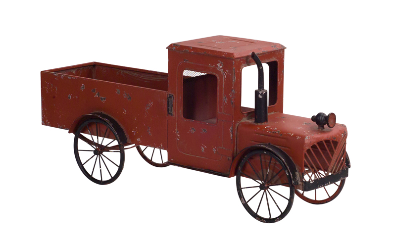 UPC 746427702607 product image for 70260 36.5 x 16 in. Metal Pickup Truck, Red & Rustic | upcitemdb.com