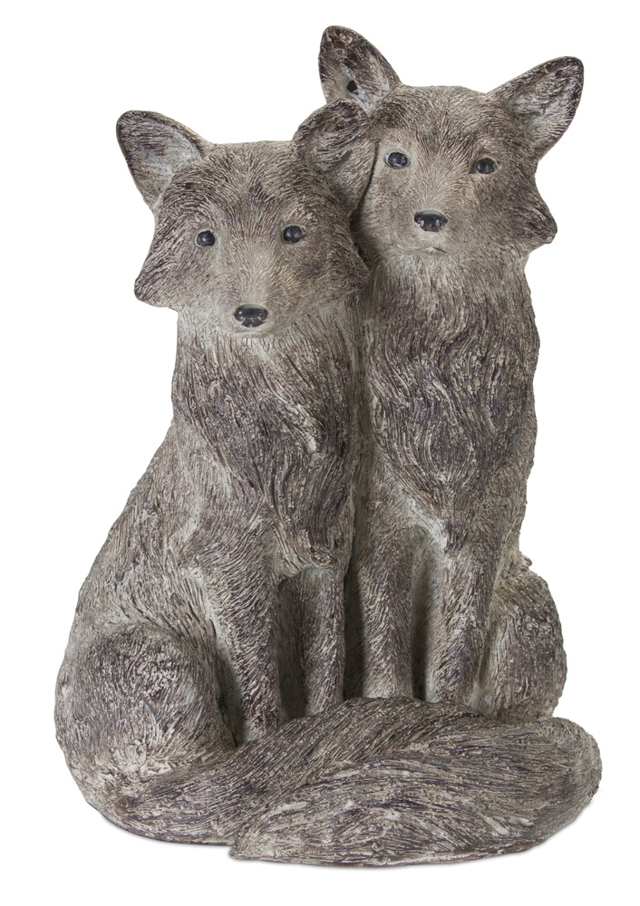 UPC 746427785990 product image for 78599DS 13 in. Resin Fox Pair | upcitemdb.com