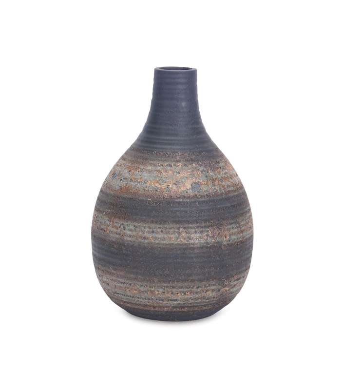 UPC 746427708142 product image for Melrose International 70814 10 in.Vase Porcelain Grey Rustic - Set of 2 | upcitemdb.com