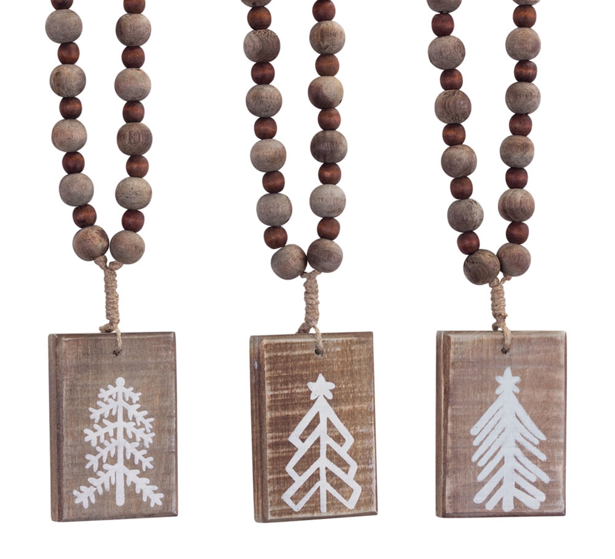 UPC 746427815734 product image for 81573 13 in. Wood Tree Plaque Ornament - Set of 6 | upcitemdb.com