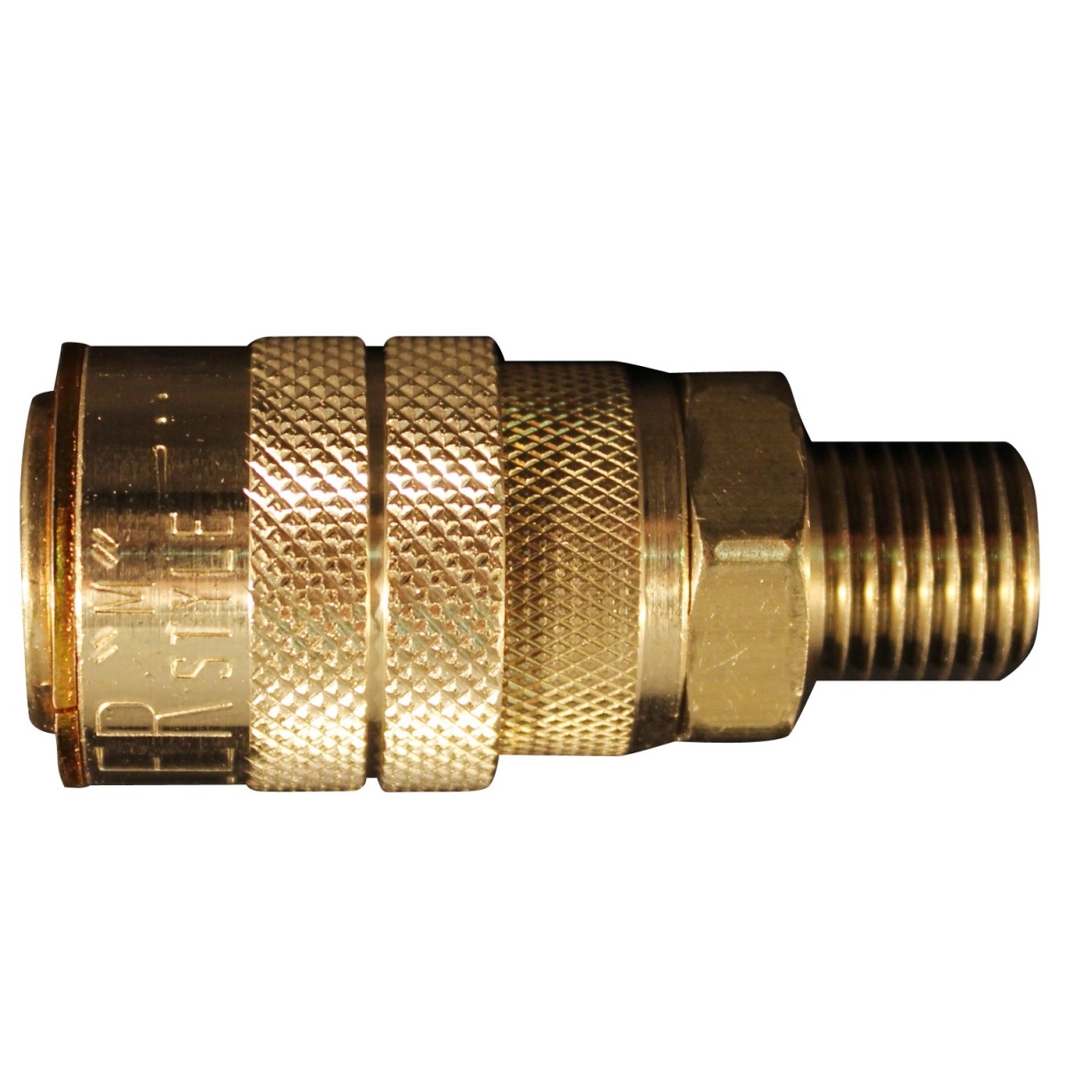 0.25 In. Mnpt M Style Coupler With Drag Guard