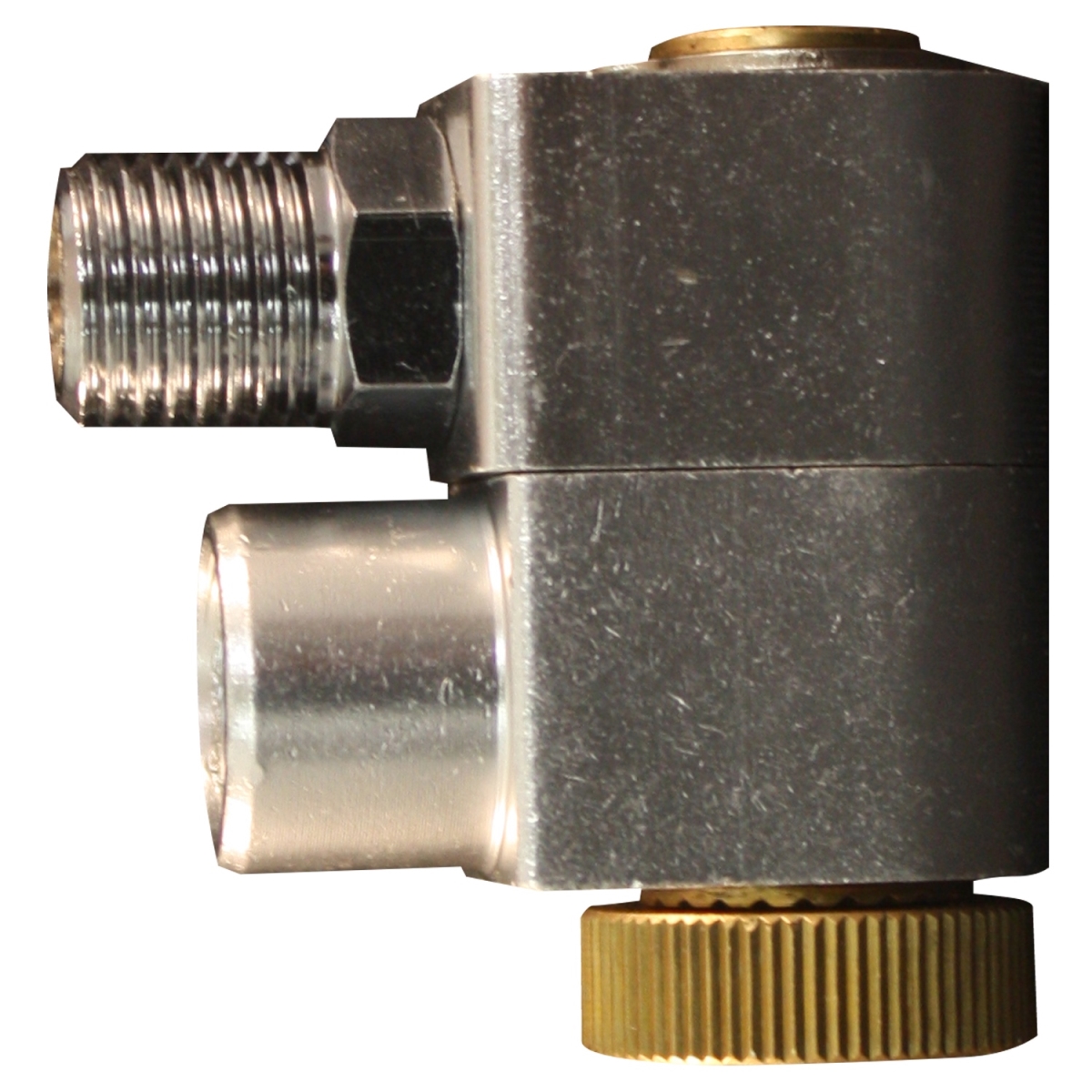 0.25 In. Npt Swivel Hose Fitting Connector With Flow Control