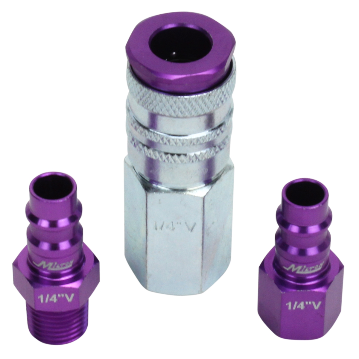 S-303vkit 3 Piece V-style Colorfit Megaflow Coupler & Plug Kit With 0.25 In. Npt - Purple