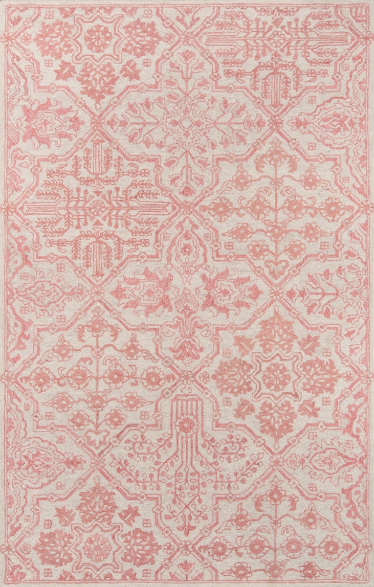 Cosetcos-1pnk2380 Indian Hand Tufted Area Rug, Pink - 2 Ft. 3 In. X 8 Ft.