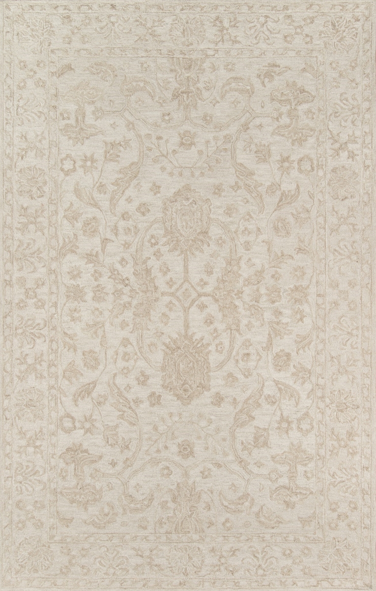 Cosetcos-2bge3656 Indian Hand Tufted Area Rug, Beige - 3 Ft. 6 In. X 5 Ft. 6 In.
