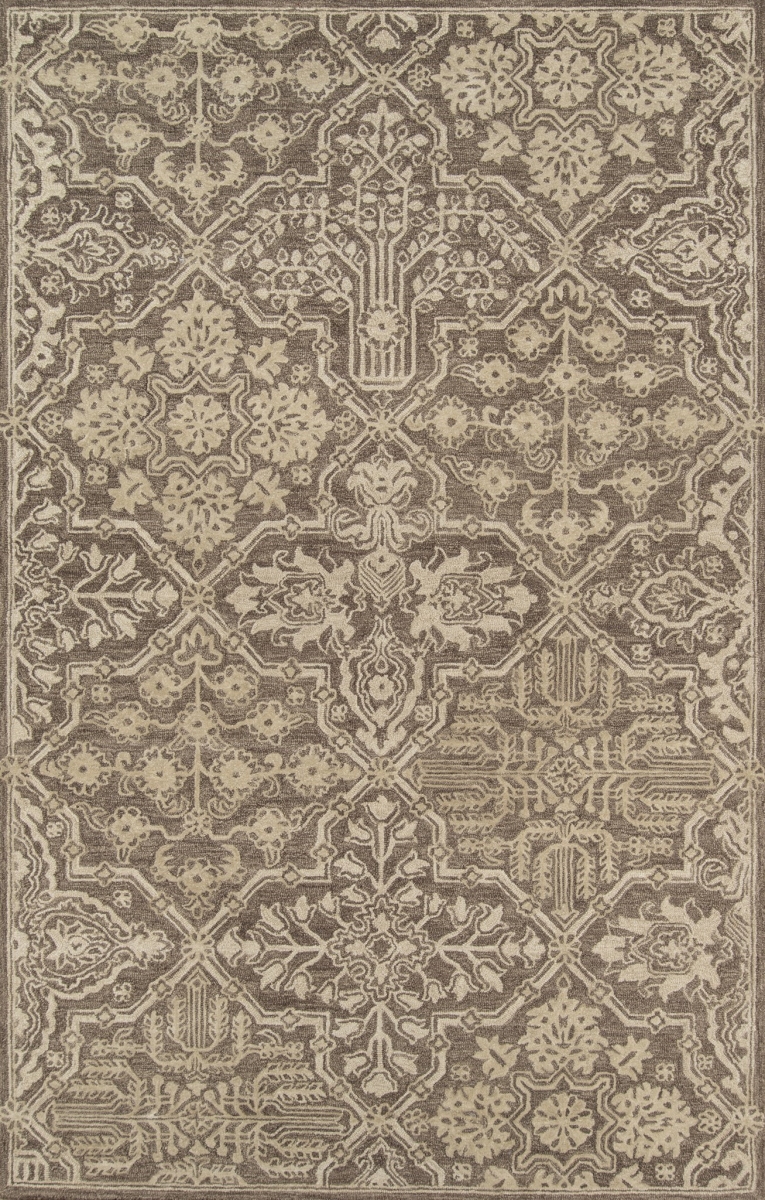 Cosetcos-1brn96d6 Indian Hand Tufted Area Rug, Brown - 9 Ft. 6 In. X 13 Ft. 6 In.
