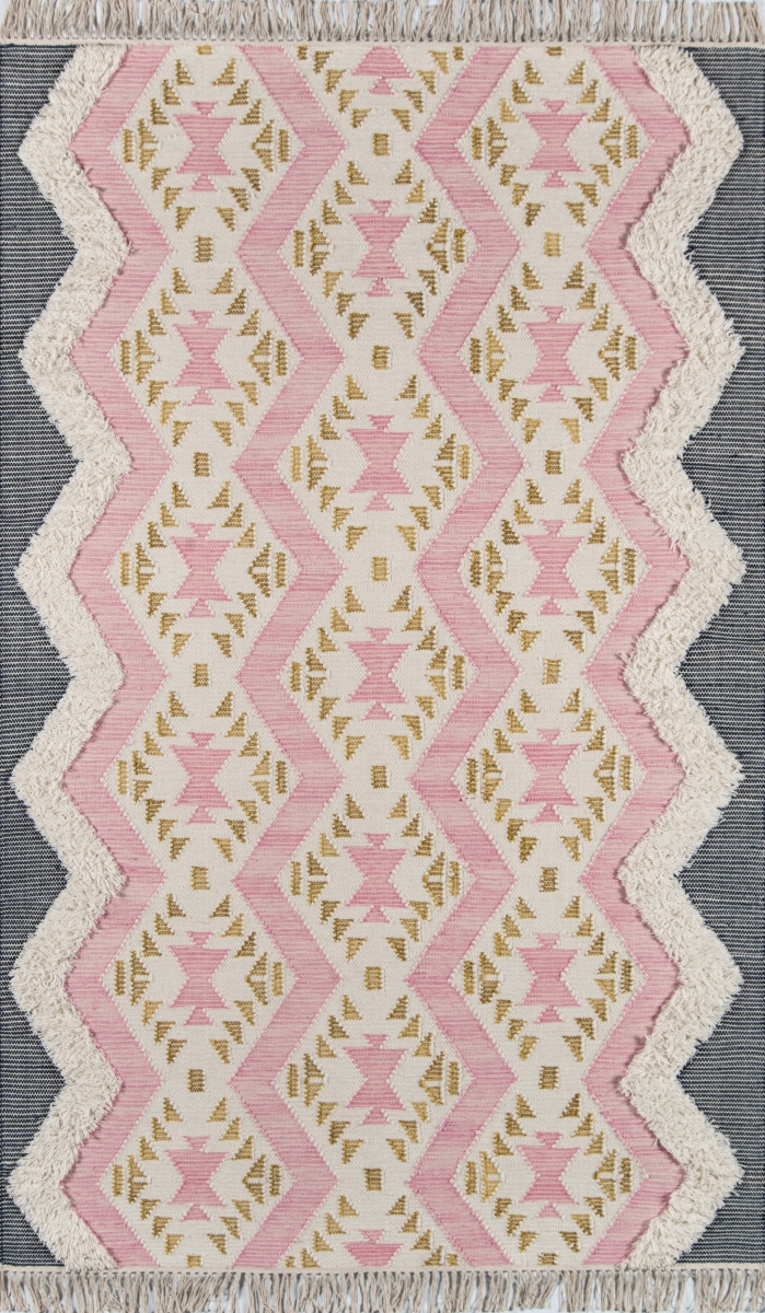 Indioind-1pnk7696 7 Ft. 6 In. X 9 Ft. 6 In. Indio-1 Hand Loomed Rectangle Area Rug - Pink