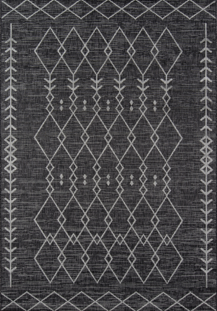 Villavi-08chr5376 5 Ft. 3 In. X 7 Ft. 6 In. Villa-08 Rectangle Area Rug - Charcoal