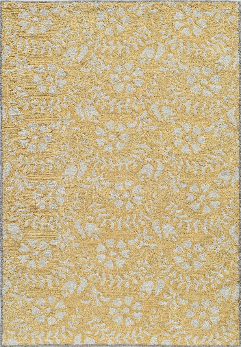 Havanhv-10yel2380 Havana Chinese Hand Tufted Area Rug, Yellow - 2 Ft. 3 In. X 8 Ft.
