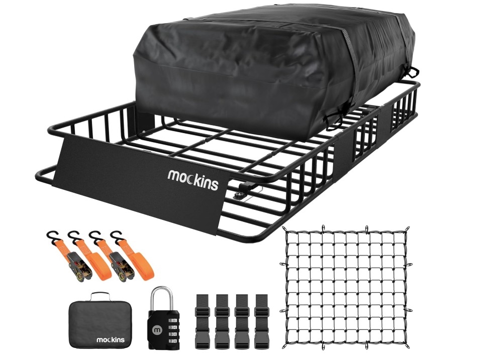 UPC 819867021727 product image for MA-RC-64X39-16BLK-34  MA-RC-64X39-16BLK-34 Roof Carrier with Cargo Bag & Net 64  | upcitemdb.com