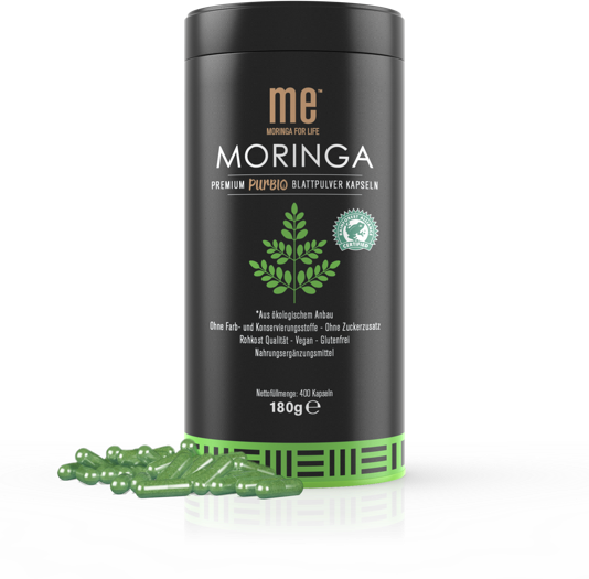 Mocam180e Moringa Premium Prubio Leaf Powder Capsules - 400 Capsules