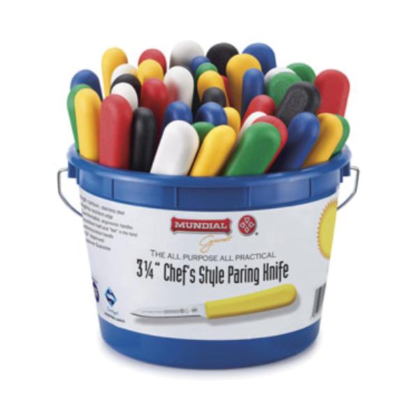 5601-MULTIBKT 3.25 in. Professional 5600 Chefs Style Paring Knife, Multi Color - 48 Piece