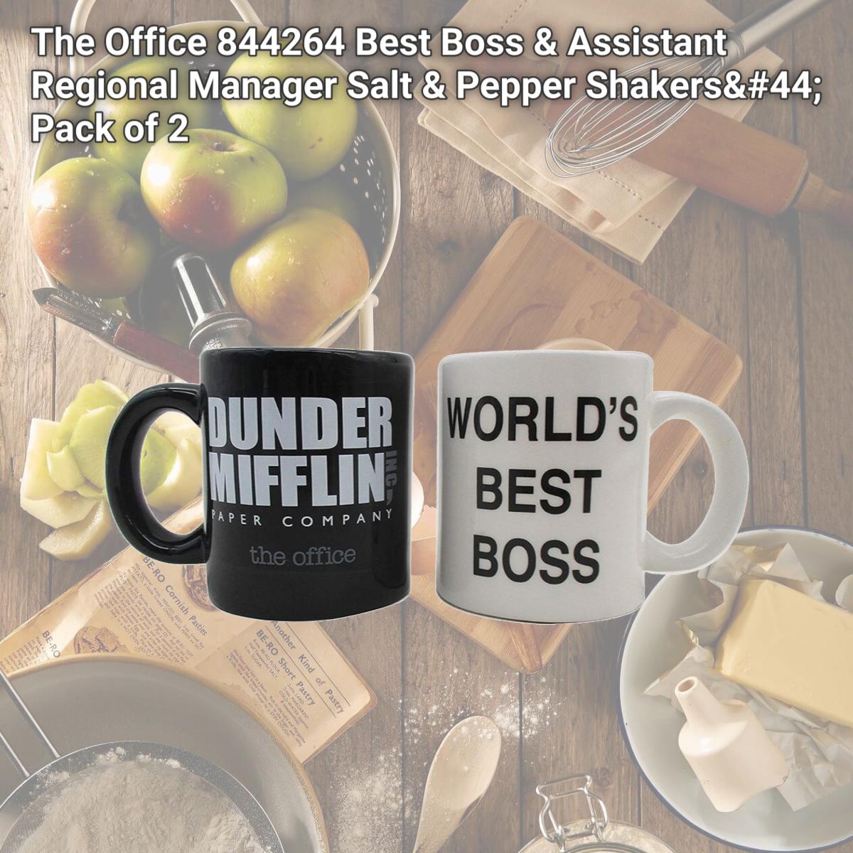 Picture of The Office 844264 Best Boss & Assistant Regional Manager Salt & Pepper Shakers, Pack of 2