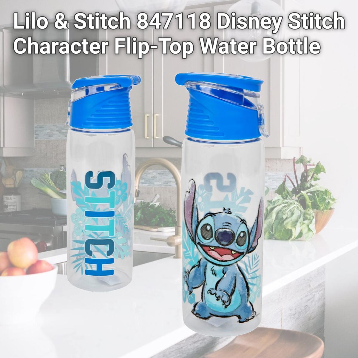 Picture of Lilo & Stitch 847118 Disney Stitch Character Flip-Top Water Bottle