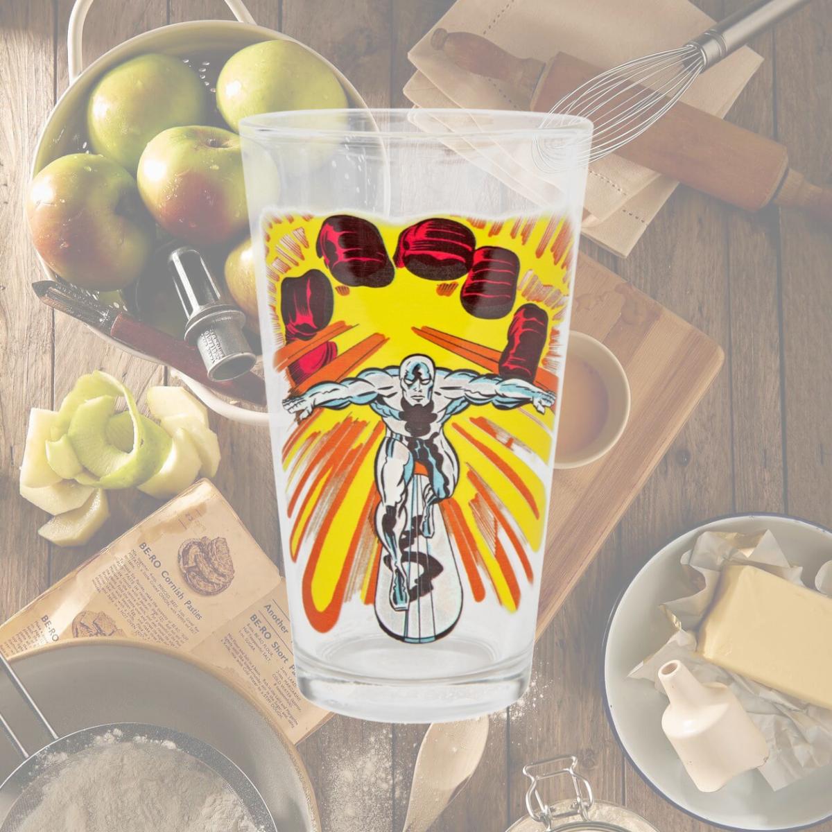 Picture of Silver Surfer 834287 Marvel Comics the Silver Surfer Character Pint Glass, Multi Color