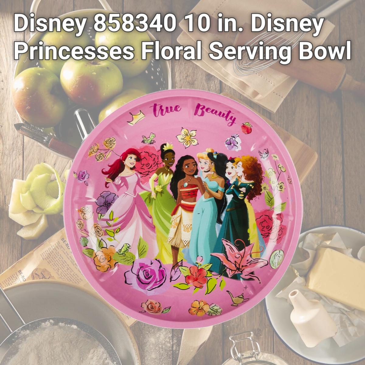 Picture of Disney 858340 10 in. Disney Princesses Floral Serving Bowl