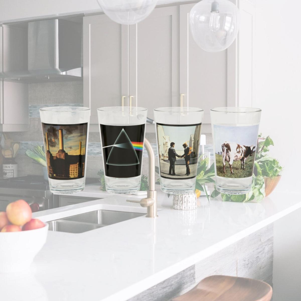 Picture of Pink Floyd 860917 Album Covers Pint Glass Set, Multi Color - Pack of 4