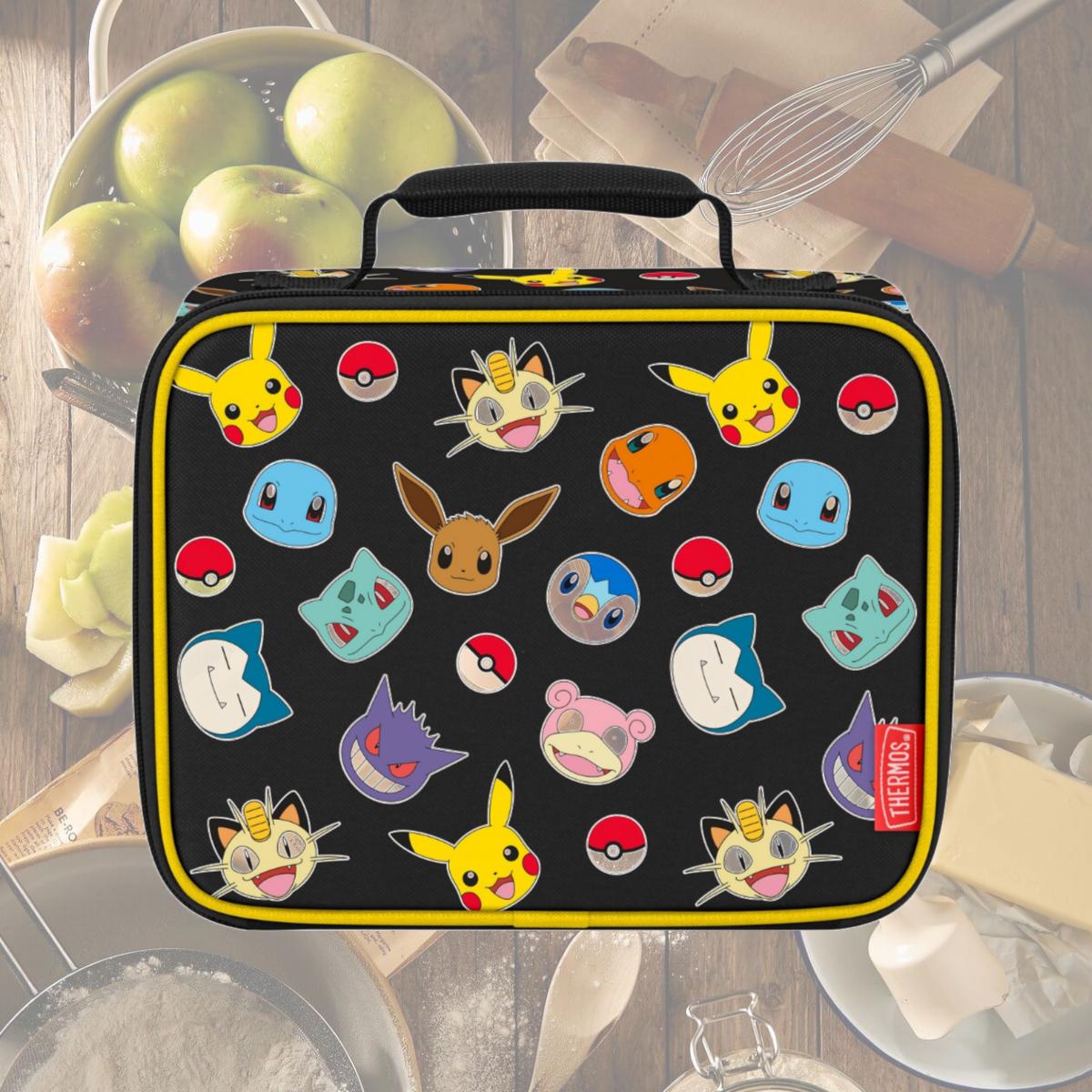 Picture of Pokemon 860344 Pokemon Fan Faves Thermos Insulated Lunch Box, Black
