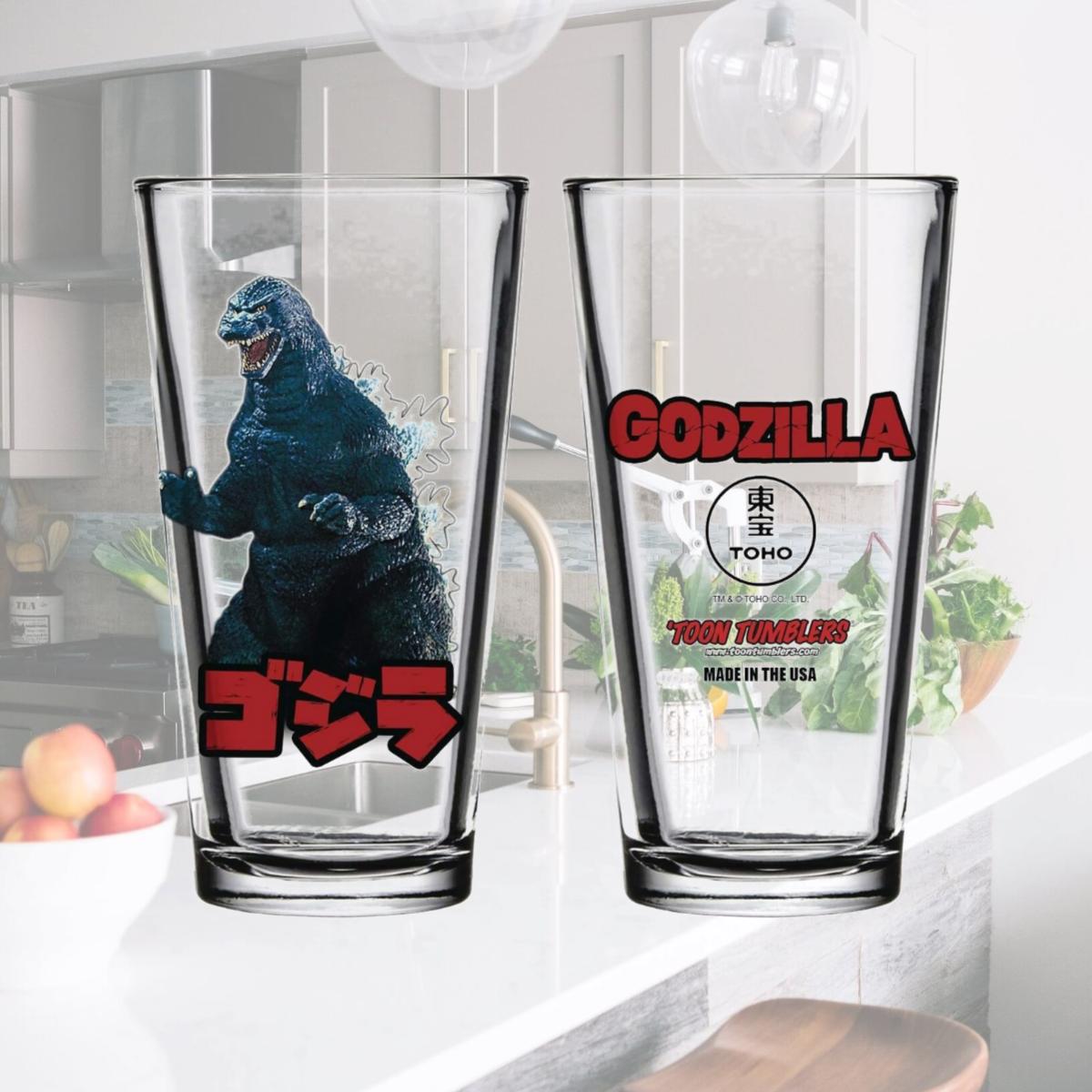 Picture of Godzilla 862781 Godzilla Japanese Title Pint Glass, Clear