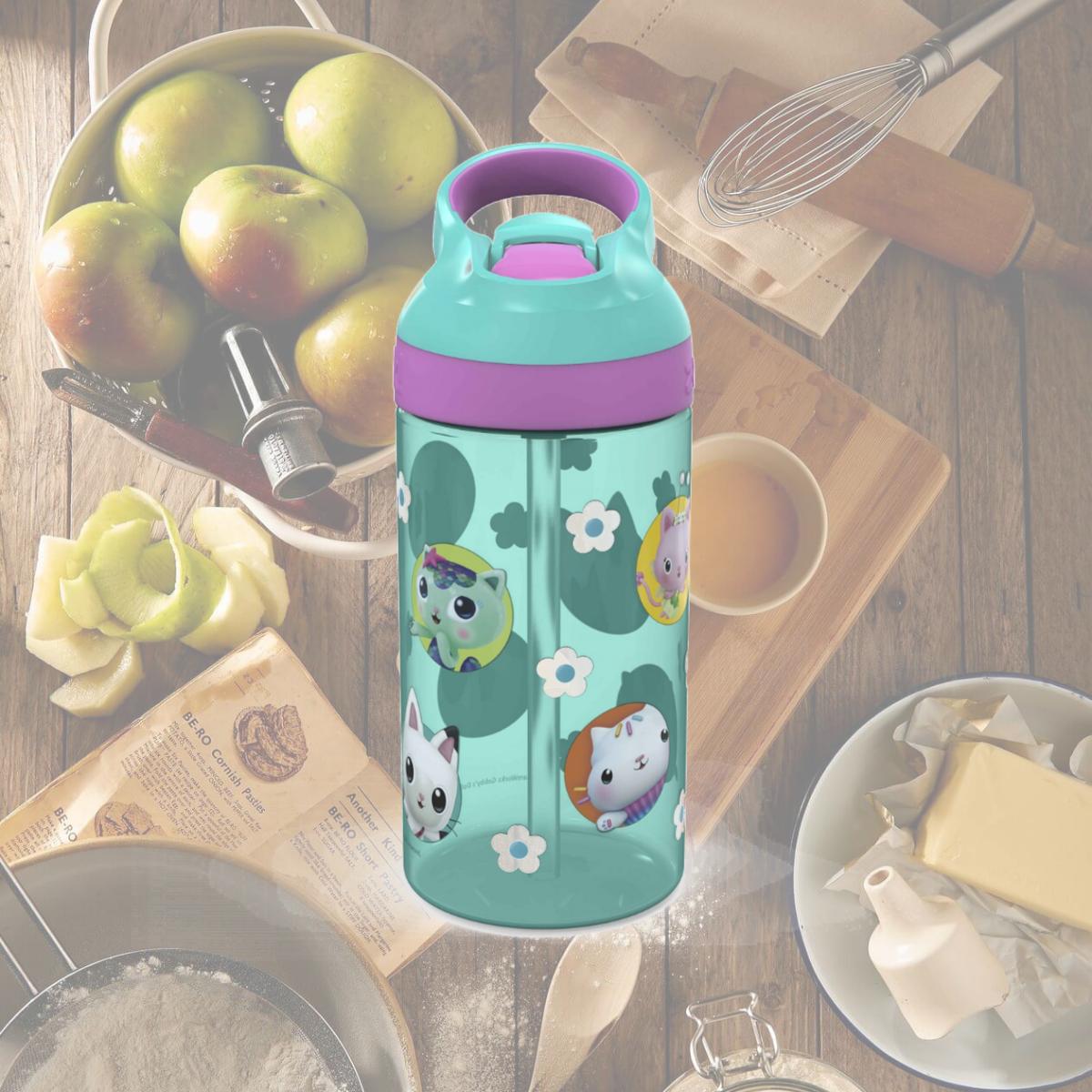 Picture of Gabbys Dollhouse 874973 16 oz Gabbys Dollhouse Reusable Plastic Water Bottle, Blue