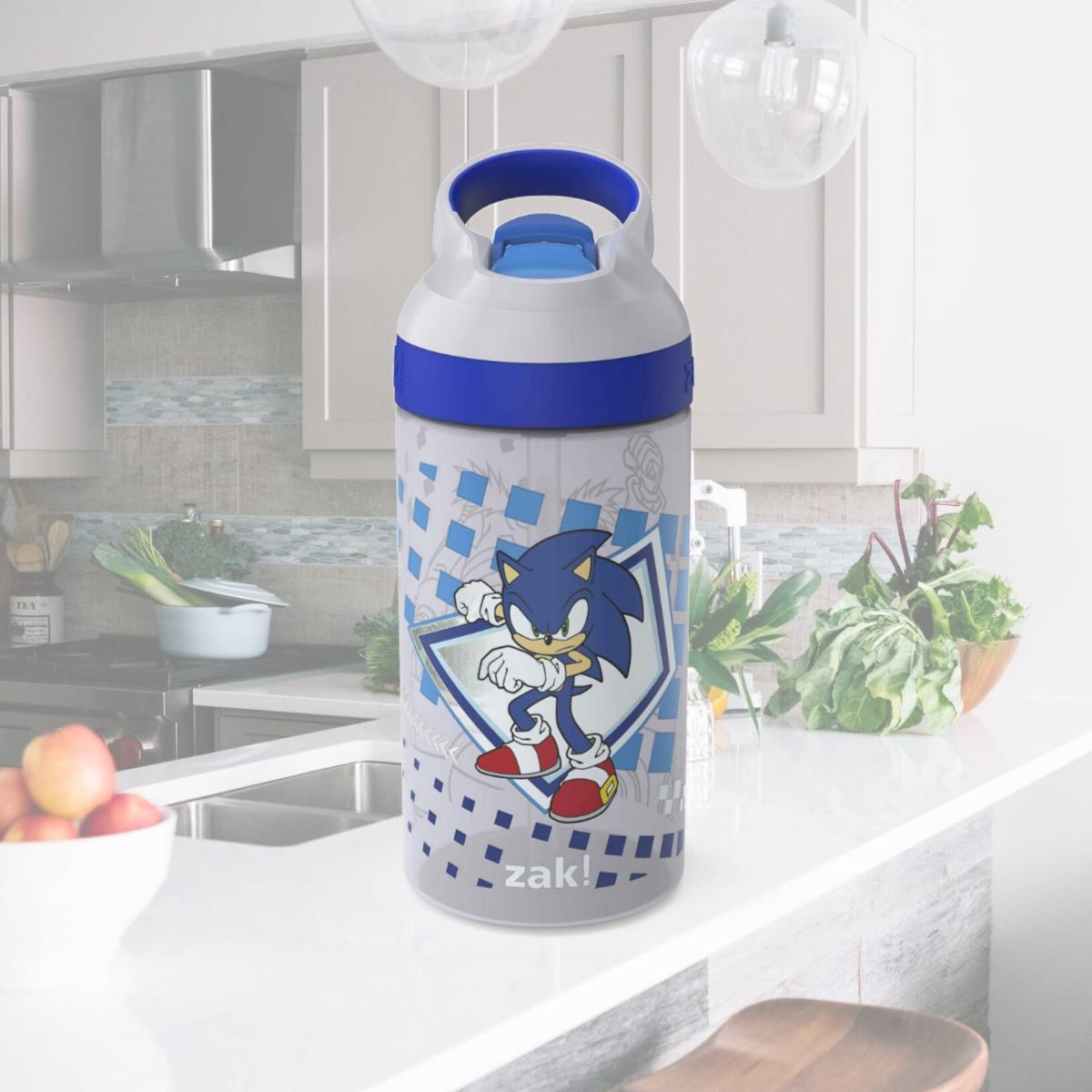 Picture of Sonic 874975 16 oz Sonic The Hedgehog Reusable Plastic Water Bottle, Blue