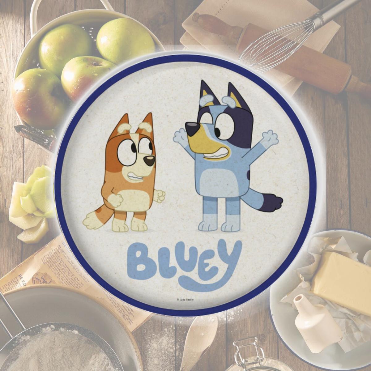 Picture of Bluey 872729 Bluey Meal Time Plate with Rim