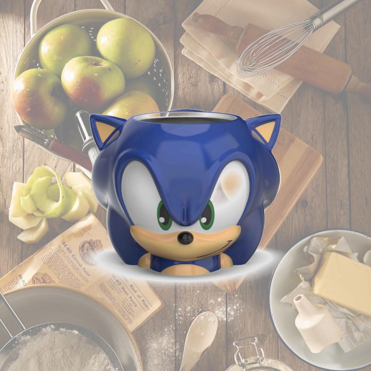 Picture of Sonic 875731 15 oz Sonic The Hedgehog Sculpted Ceramic Mug, Blue