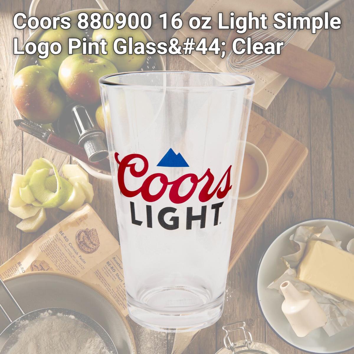 Picture of Coors 880900 16 oz Light Simple Logo Pint Glass, Clear