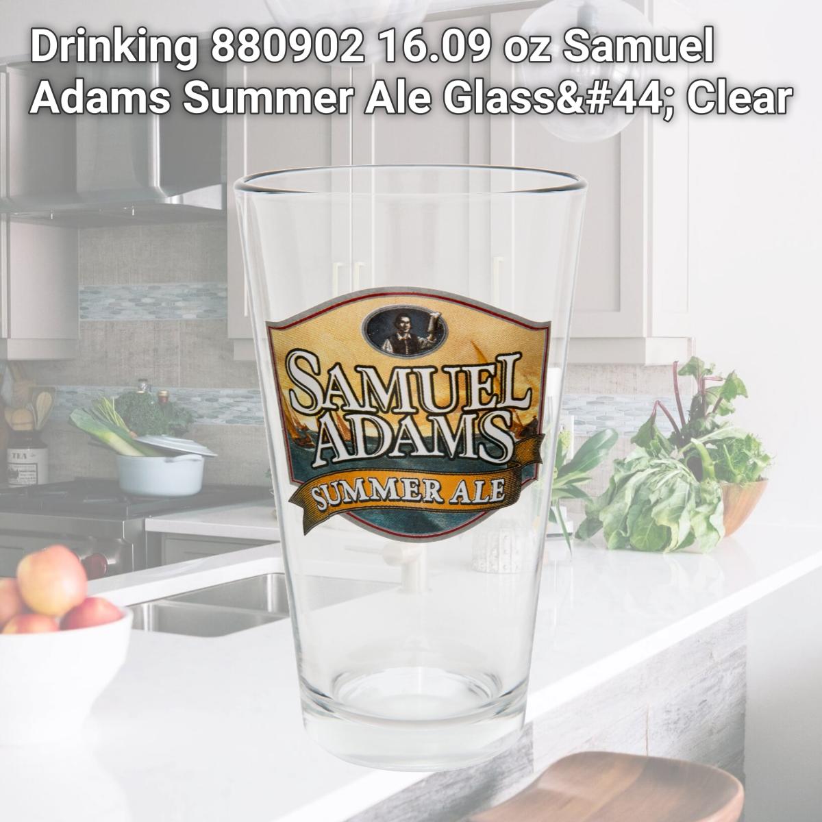Picture of Drinking 880902 16.09 oz Samuel Adams Summer Ale Glass, Clear